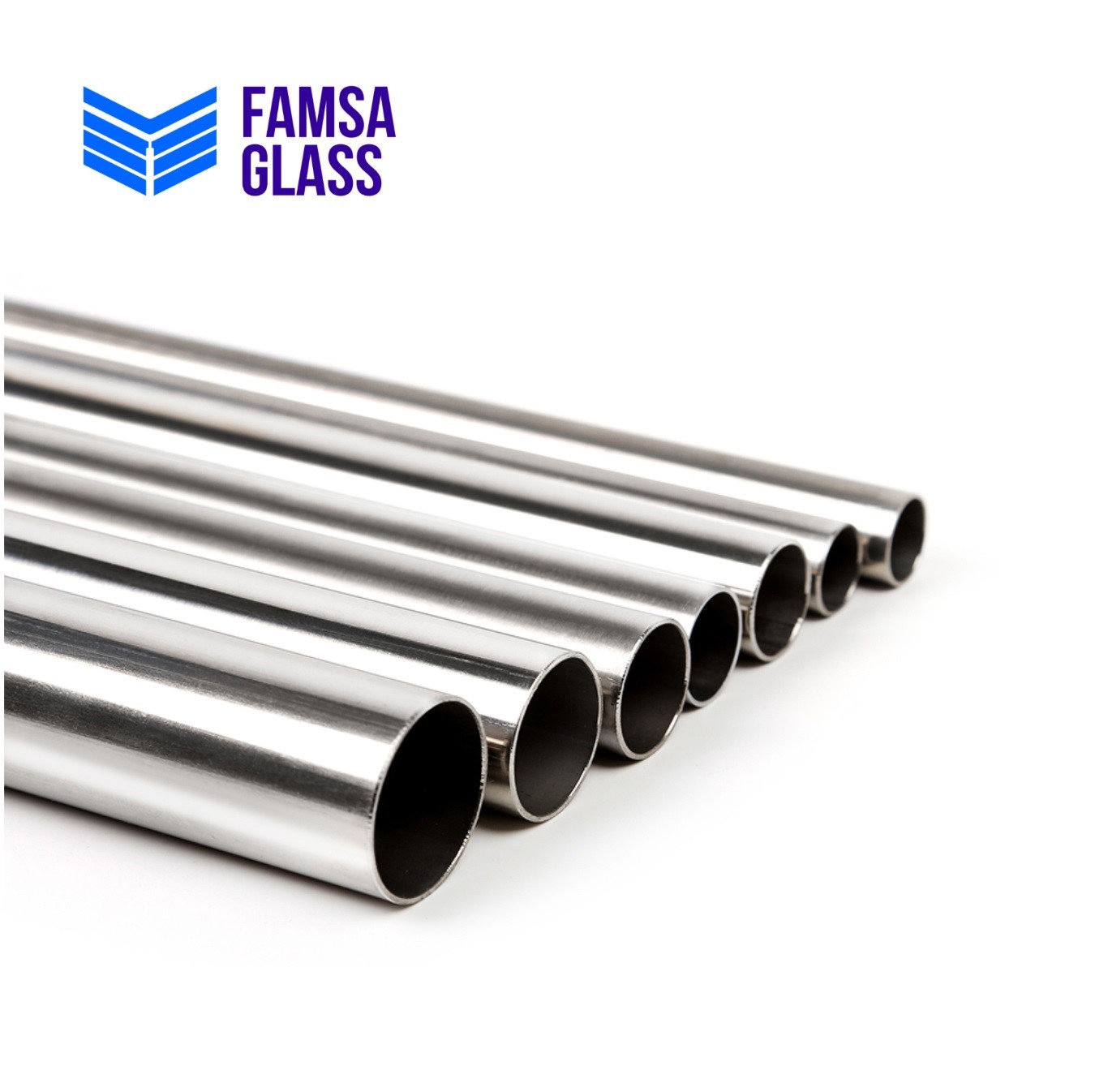 Tubo de 3 1/4  x 1 1/2 brillante economico