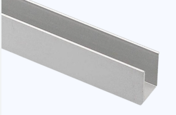 Conector U de aluminio 3/8 x 5/8 x 6m