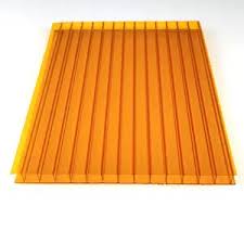 Policarbonato Alveolar de 6mm 11.60 x 2.10 naranja Policlase