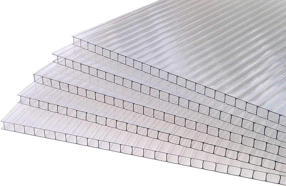 Policarbonato Alveolar de 6mm 11.60 x 2.10 transparente Polisol