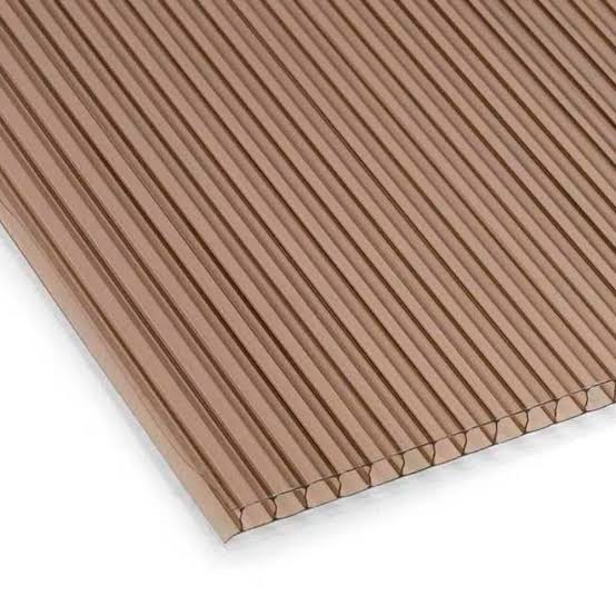 Policarbonato Alveolar de 6mm 11.60 x 2.10 bronce Polisol