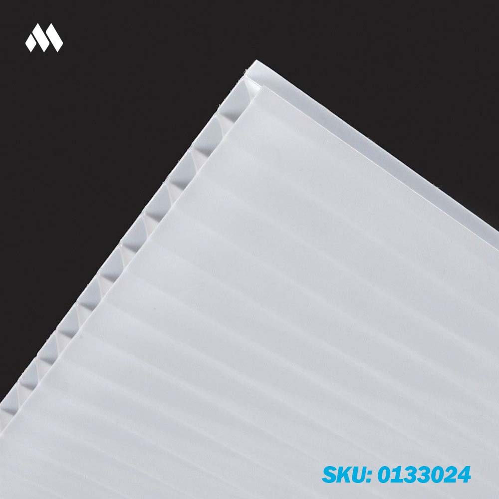 Policarbonato Alveolar de 6mm 11.60 x 2.10 blanco Polisol