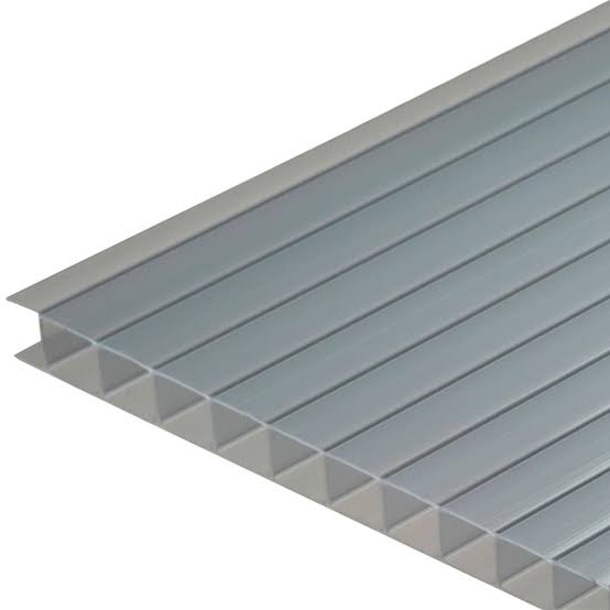 Policarbonato Alveolar de 6mm 11.60 x 2.10 gris reflectivo Poliforte