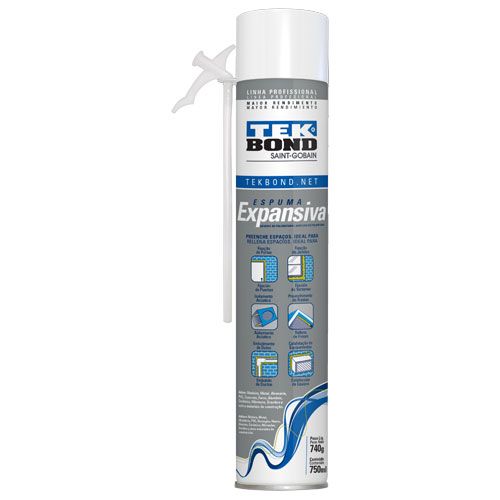 Espuma PU Expansiva Beige 750ml/740gr Tekbond